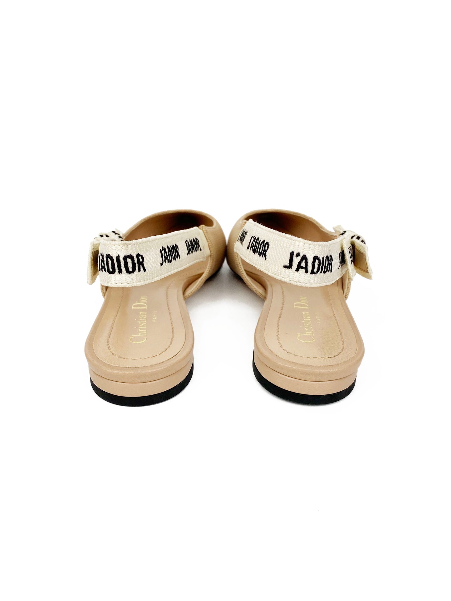 Dior Nude J'aDior Slingback Flats 37.5