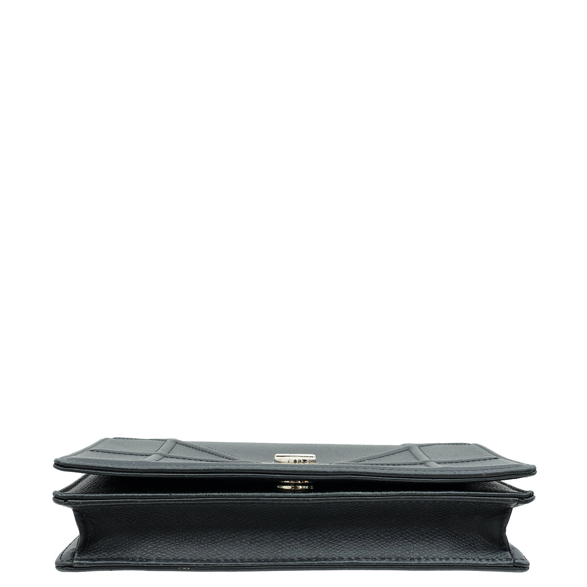 Christian Dior Black Diorama Wallet On Chain
