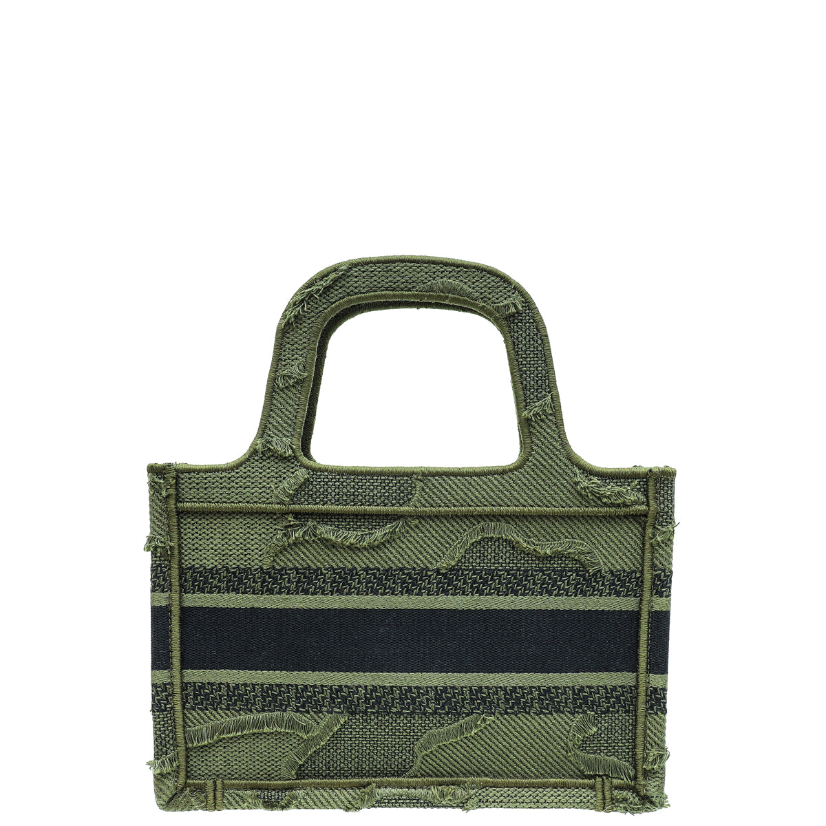 Christian Dior Bicolor Mini Book Tote Camouflage Bag