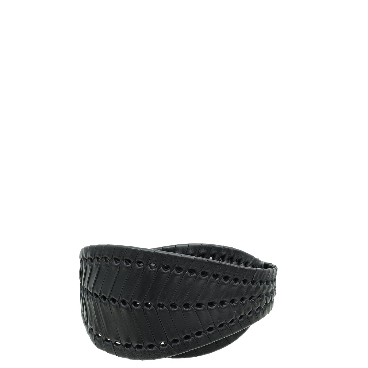Christian Dior Black Braided 30 Montaigne Waist Belt