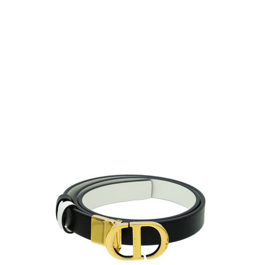 Christian Dior Bicolor 30 Montaigne Reversible Belt