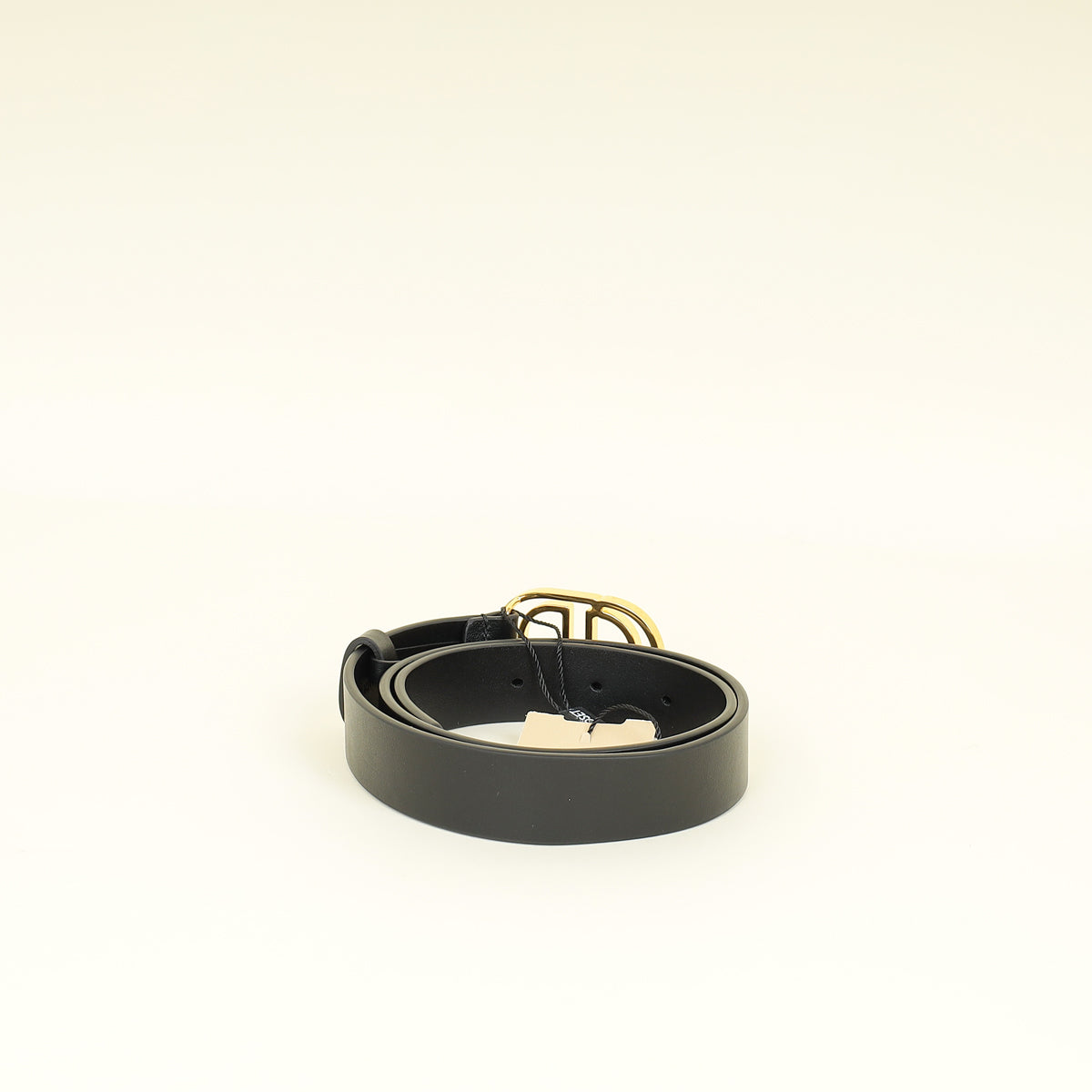 Christian Dior Black CD Cut Out 24mm Belt