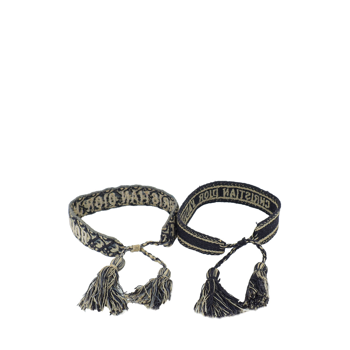 Christian Dior Navy Blue J'adior Oblique Bracelet Set