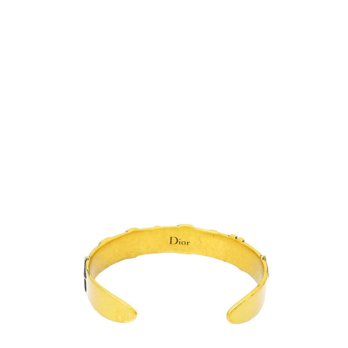 Christian Dior   Gold Finish J'Adior Cuff Bracelet