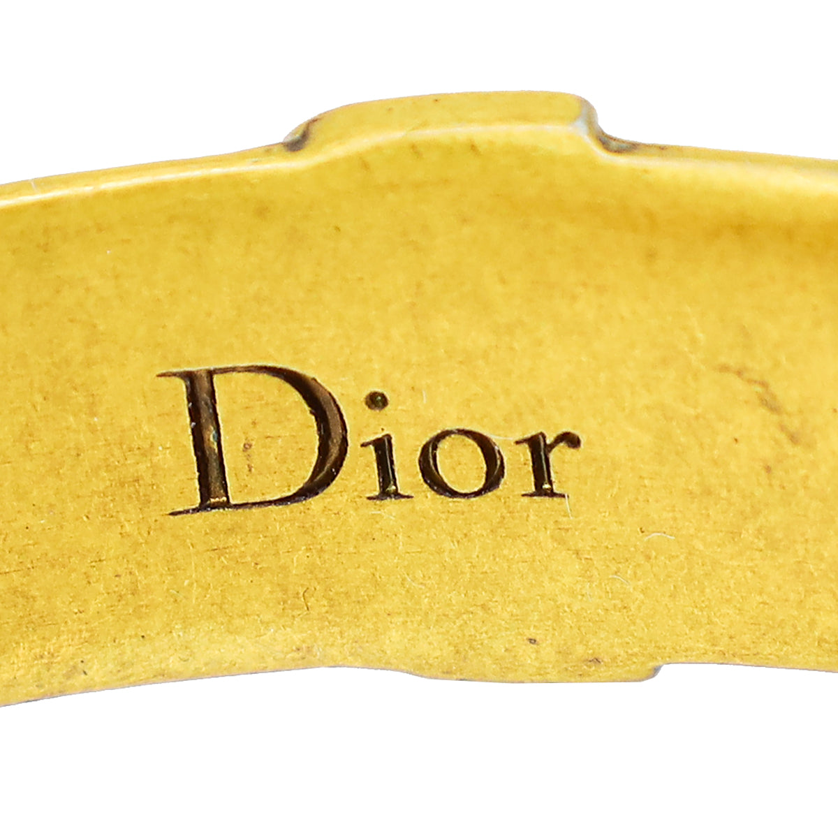 Christian Dior   Gold Finish J'Adior Cuff Bracelet
