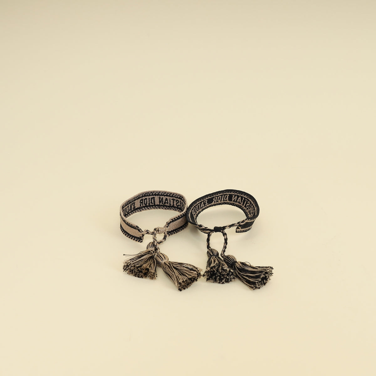Christian Dior Bicolor J'adior Cotton Bracelet Set