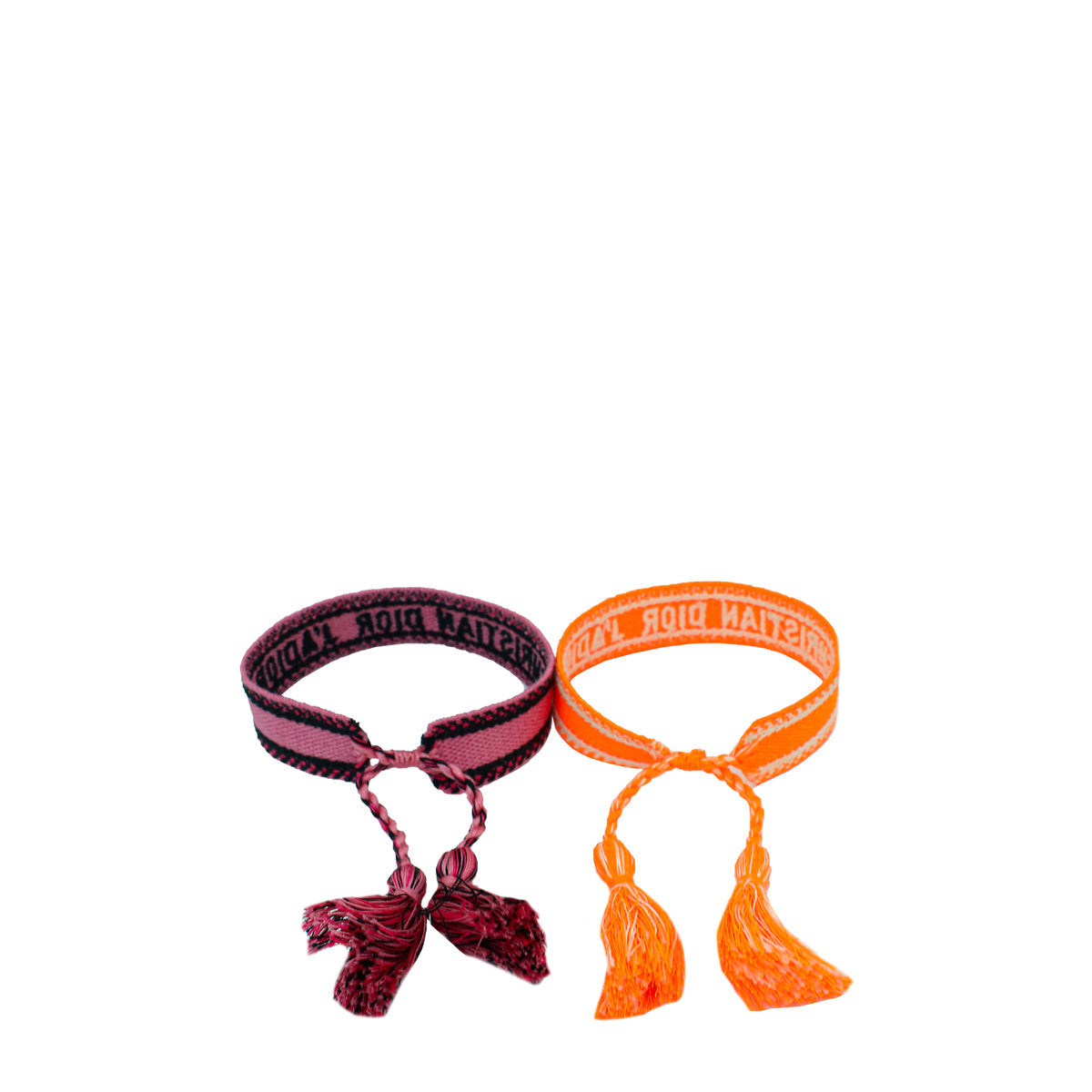 Christian Dior Bicolor J'adior Embroidered Bracelet Set