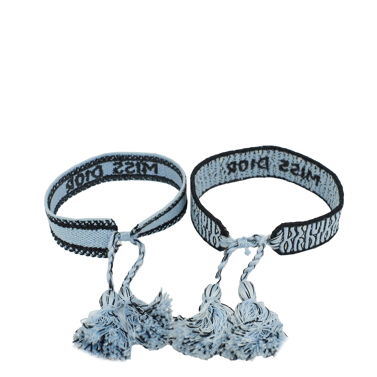 Christian Dior Bicolor Miss Dior Cotton Set Bracelet