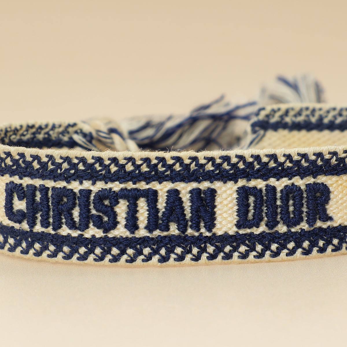 Christian Dior Bicolor J'adior Embroidered Set Bracelet
