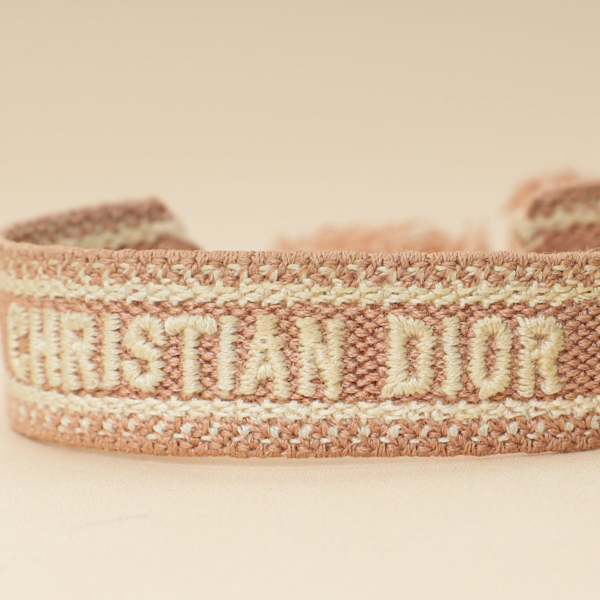 Christian Dior Bicolor J'adior Embroidered Set Bracelet