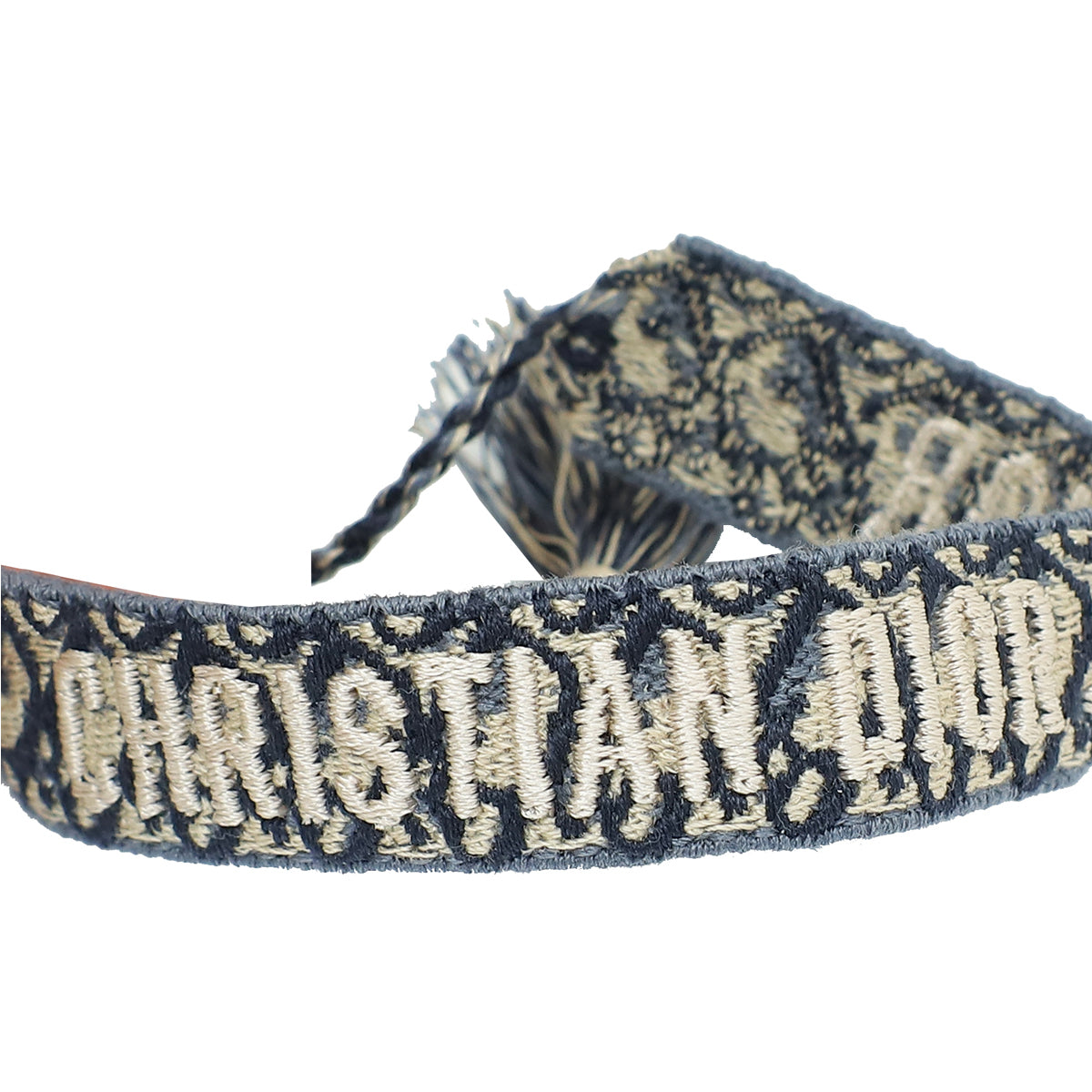 Christian Dior Navy Blue Oblique J'adior Bracelet Set