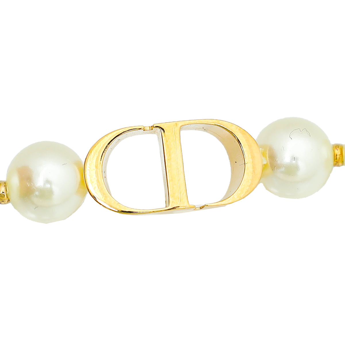 Christian Dior White 30 Montaigne Pearl Bracelet