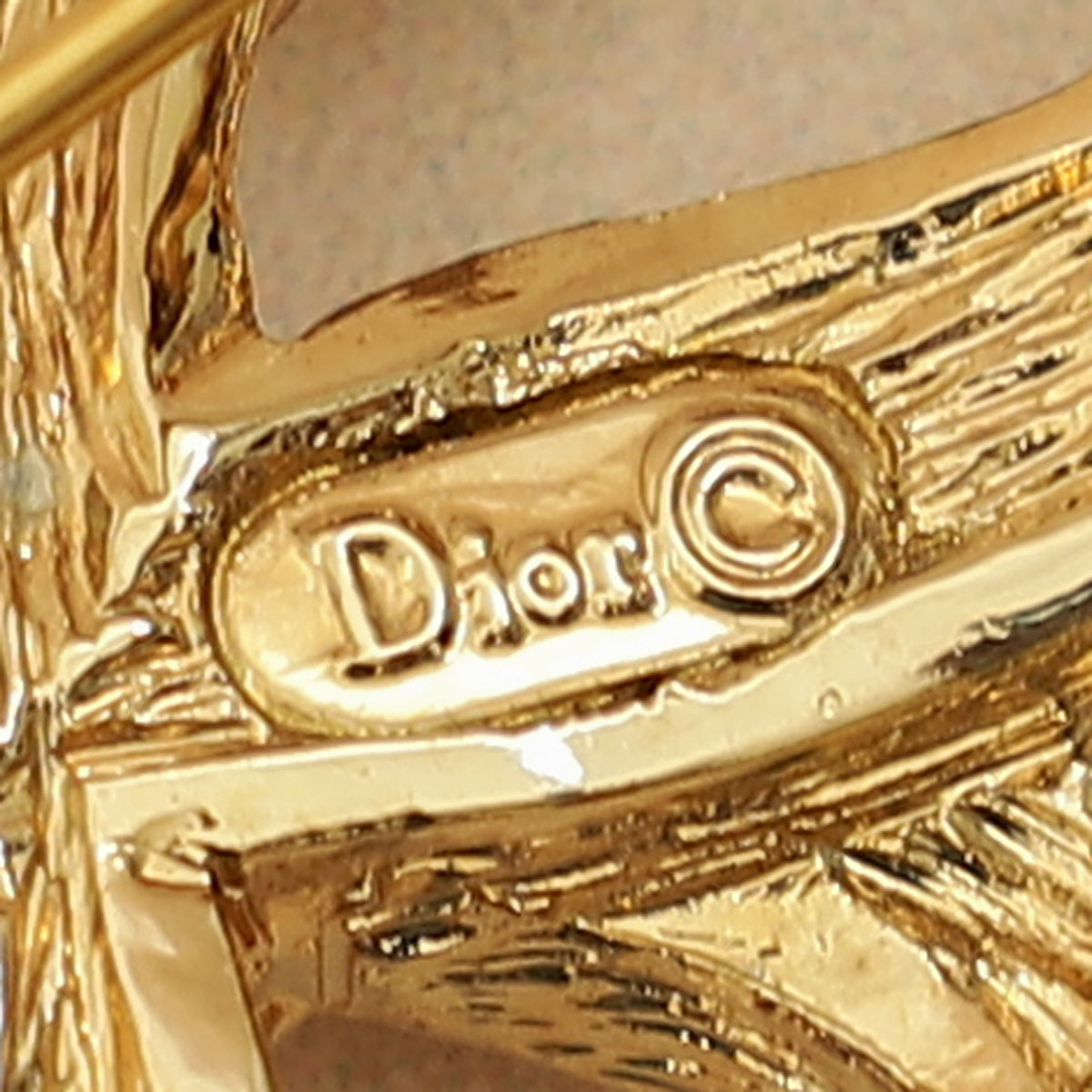 Christian Dior Gold   Crystal Bow Brooch