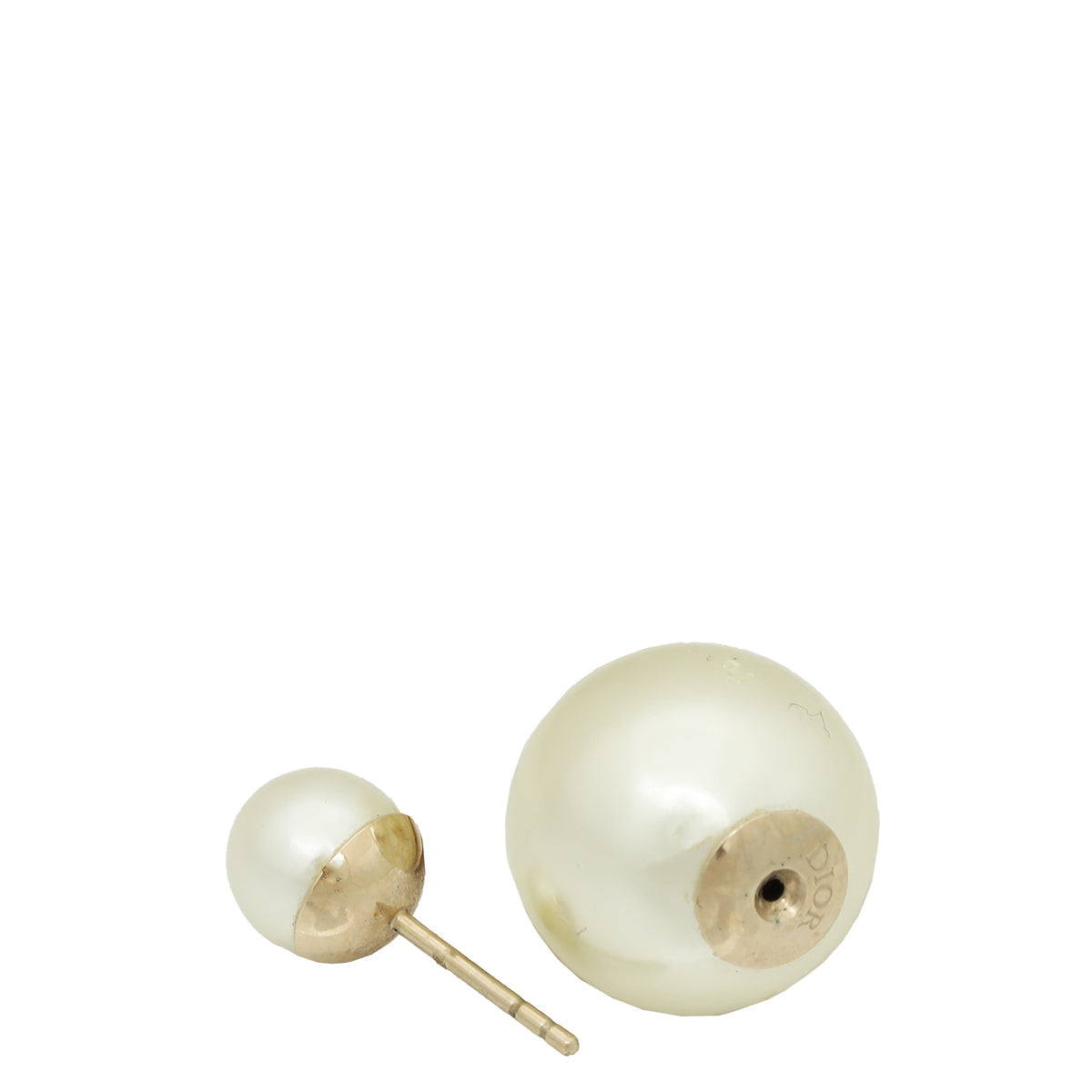 Christian Dior White Tribales Earrings