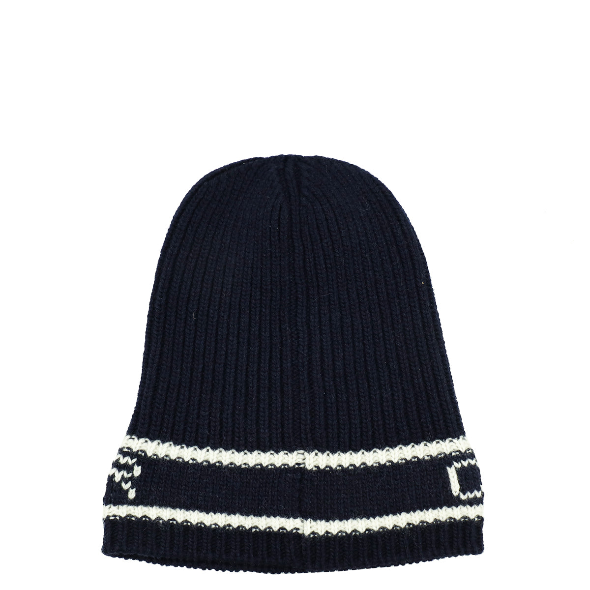 Christian Dior Bicolor Wool Cashmere Star Beanie