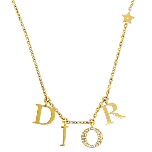 Christian Dior Gold Dio(r)evolution Chain Necklace