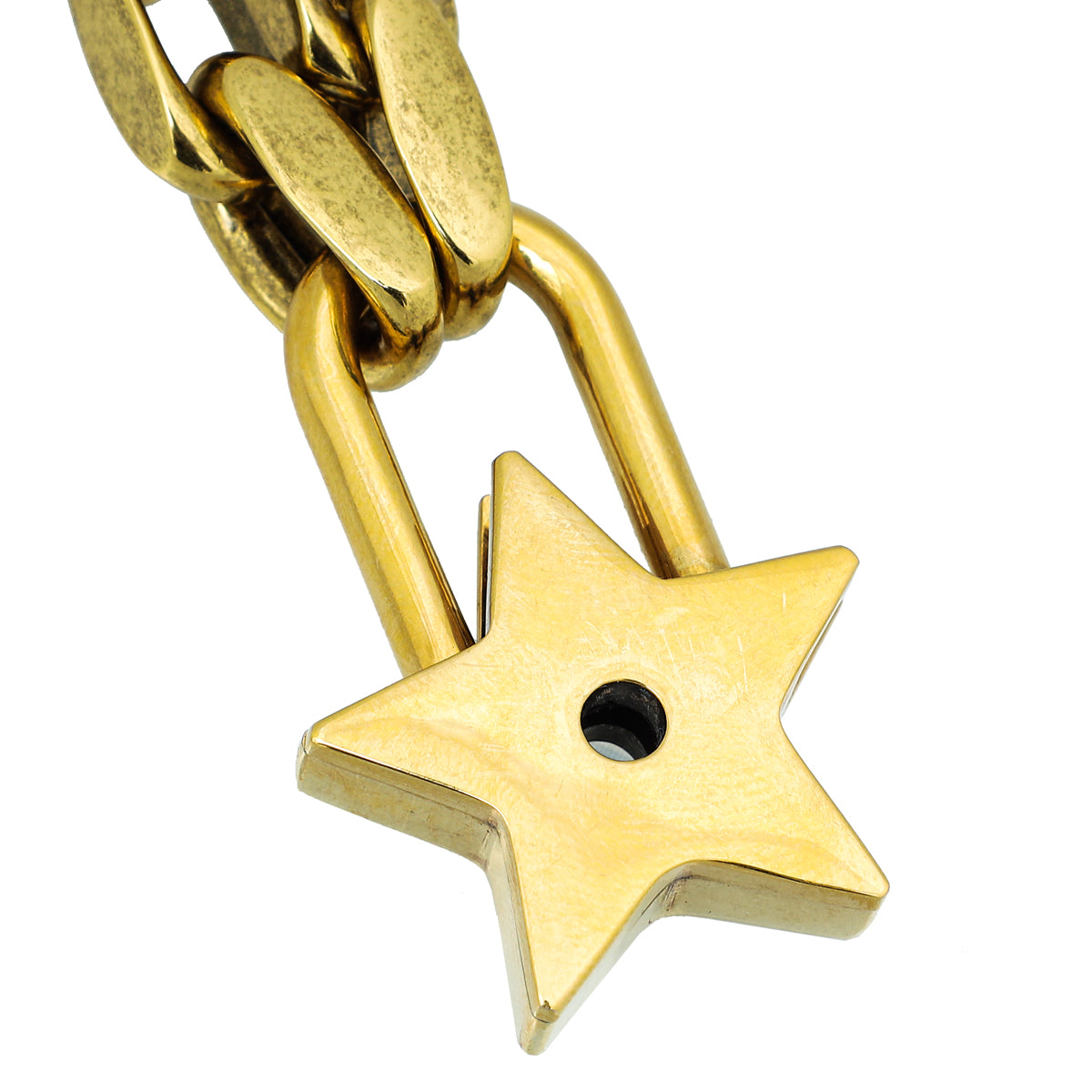 Christian Dior   Gold Finish Lucky Locket Star Choker Necklace