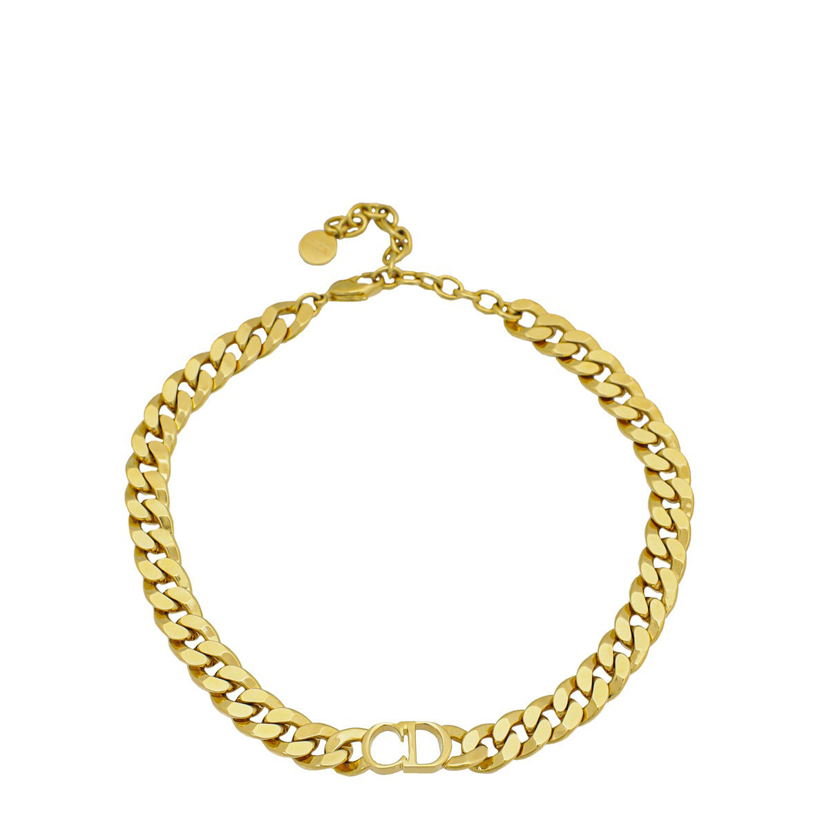Christian Dior Gold Finish Danse  Etoile Choker Necklace