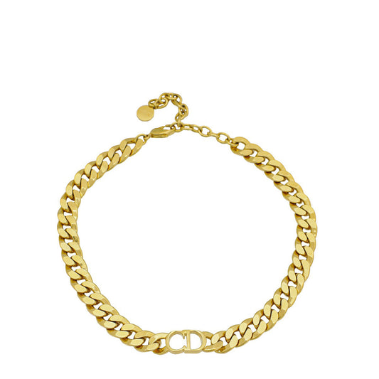 Christian Dior Gold Finish Danse  Etoile Choker Necklace