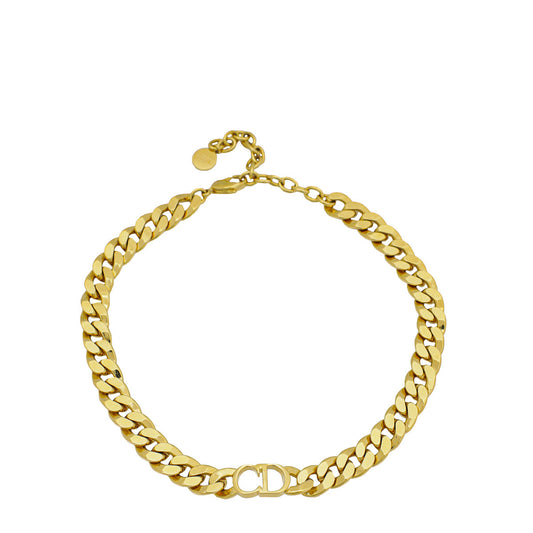 Christian Dior Gold Danse  Etoile Choker Necklace