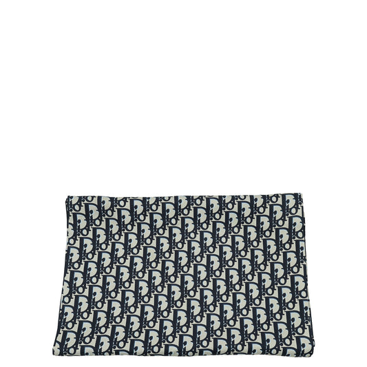 Christian Dior Navy Blue Oblique Stole Scarf