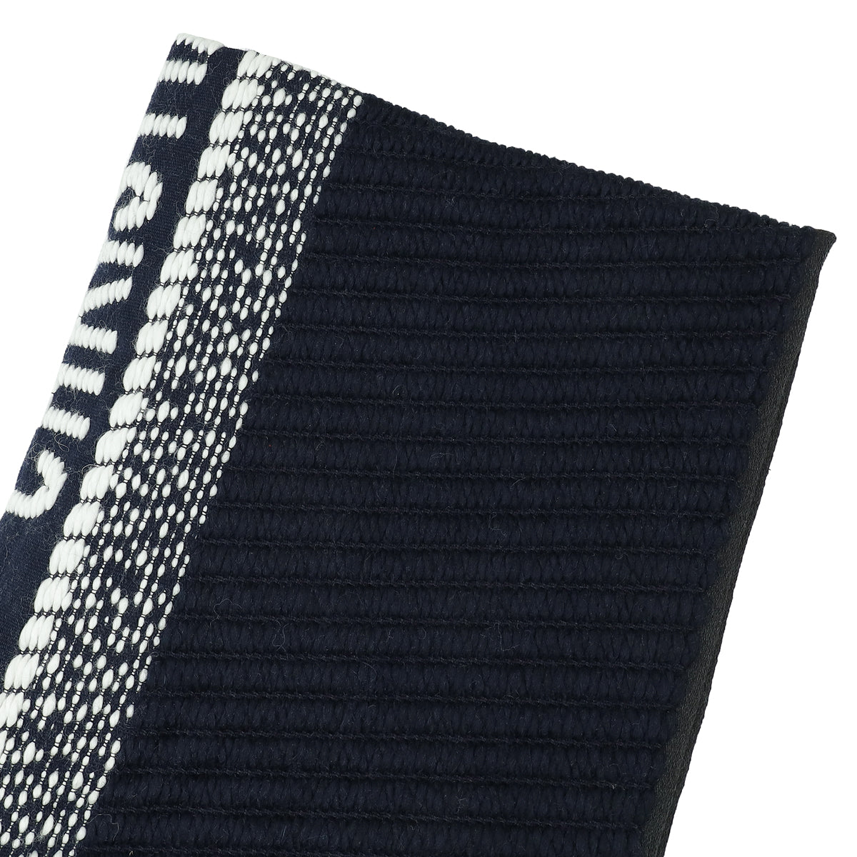 Christian Dior Bicolor Oblique University Reversible Wool Silk Scarf