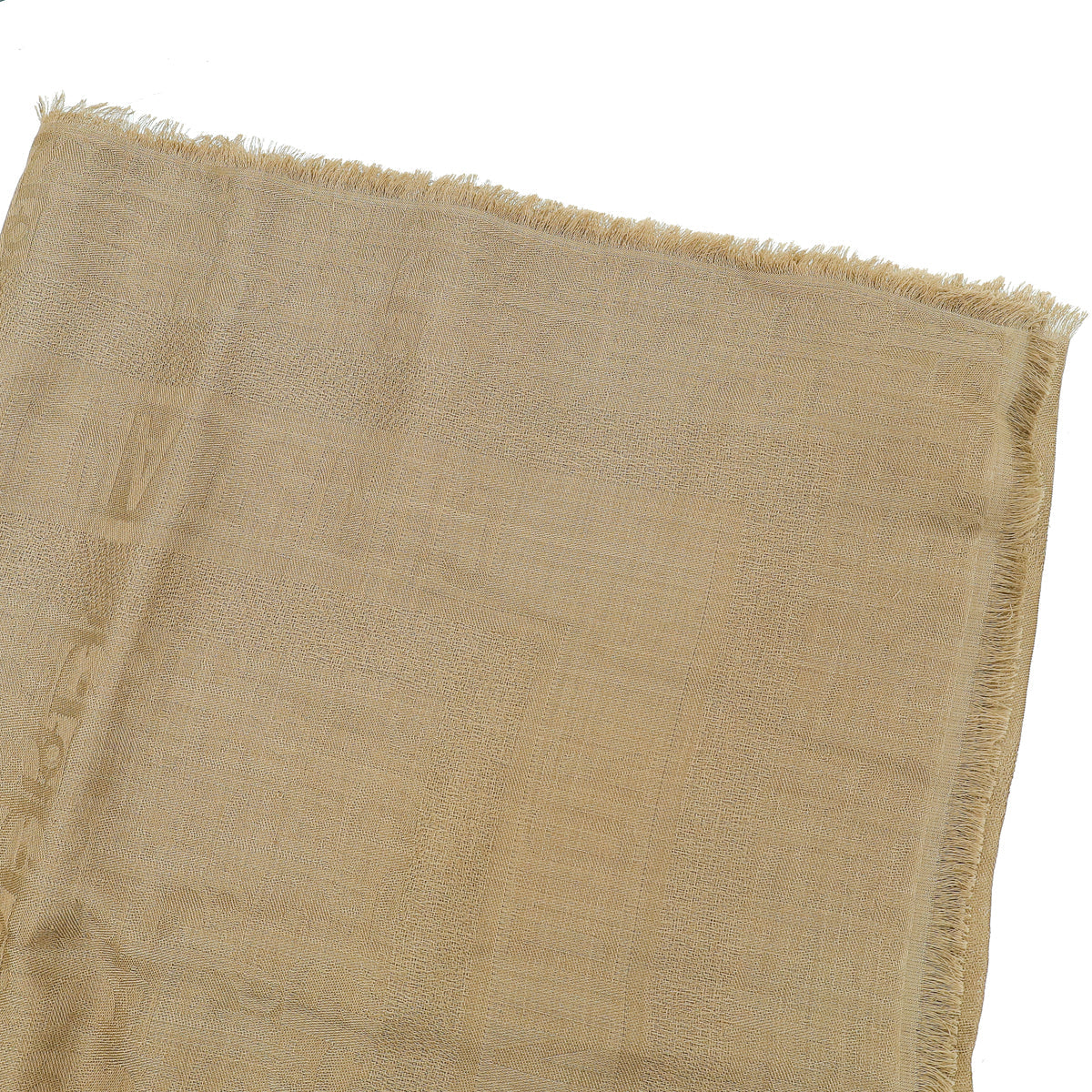 Christian Dior Brown Oblique Wool  Silk Shawl
