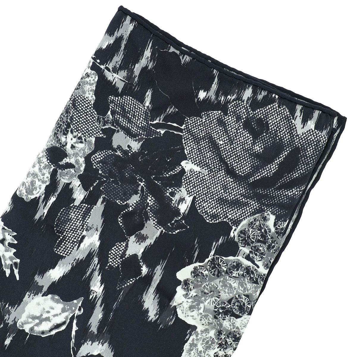 Christian Dior Tricolo Floral Print Silk Square Scarf