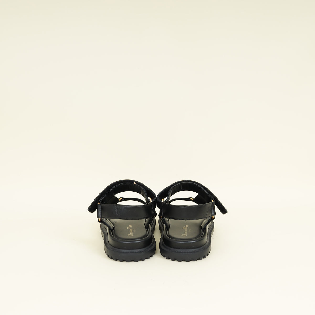 Christian Dior Black D-Wave Sandals 39.5