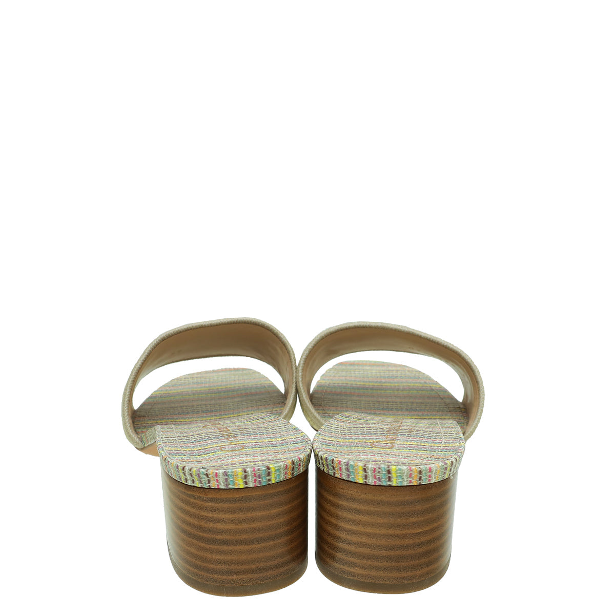 Christian Dior Beige Gold Dway Lurex Romance Embroidered Mules 39