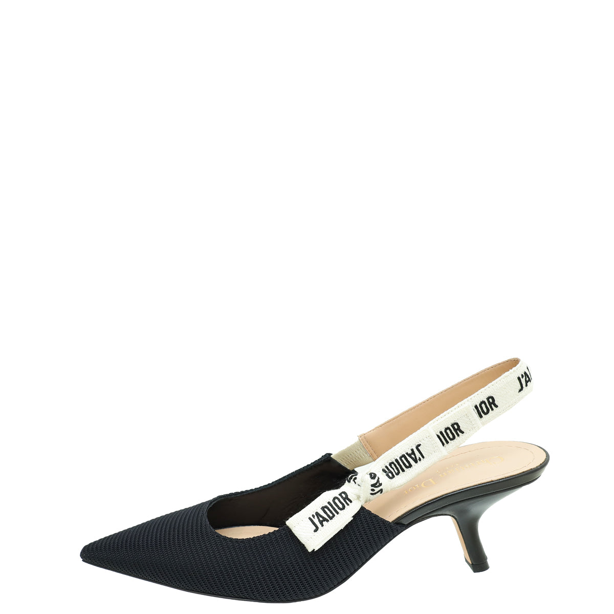 Christian Dior Black J'adior Technical Fabric Slingback 40.5