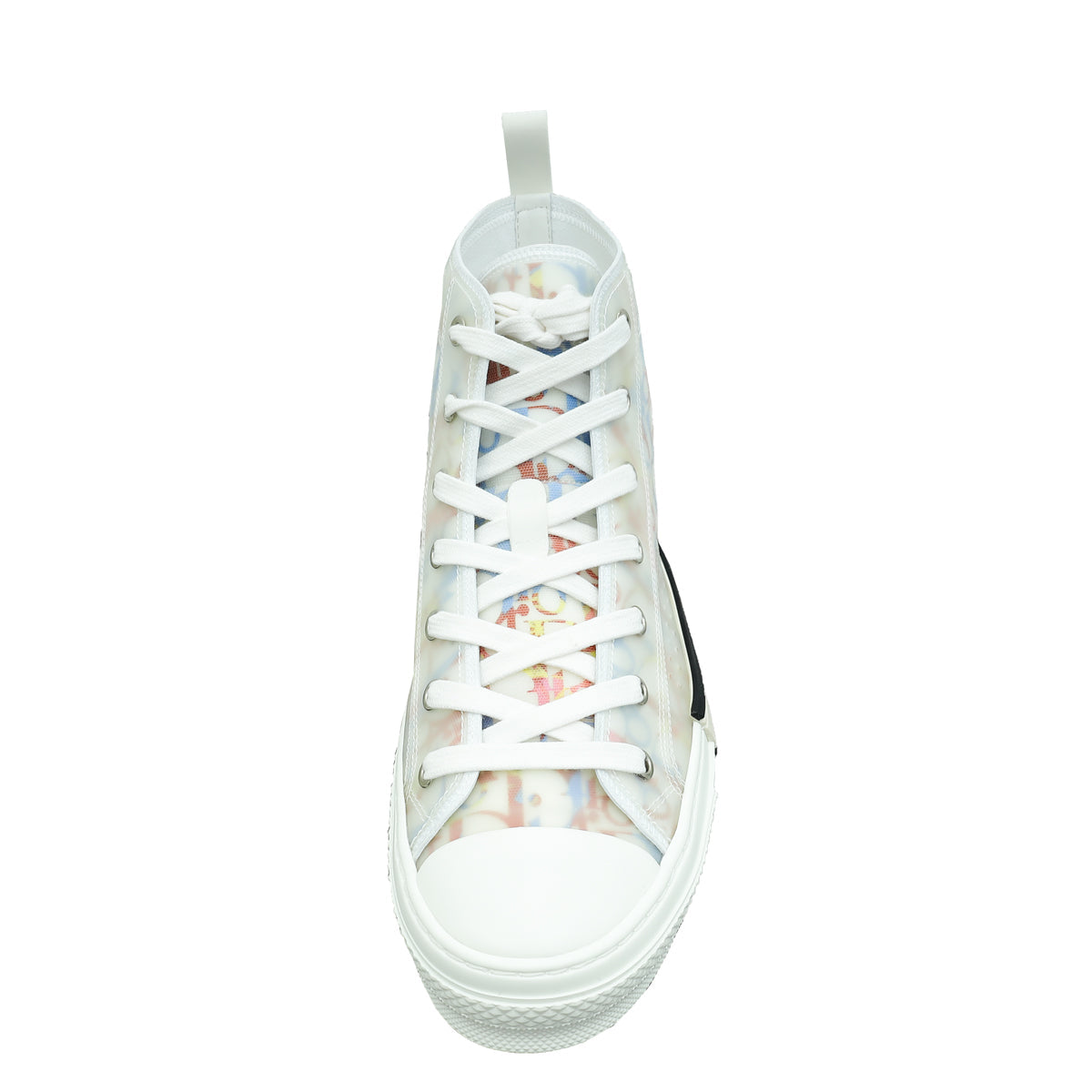 Christian Dior White Multicolor B23 High Top Sneaker 40