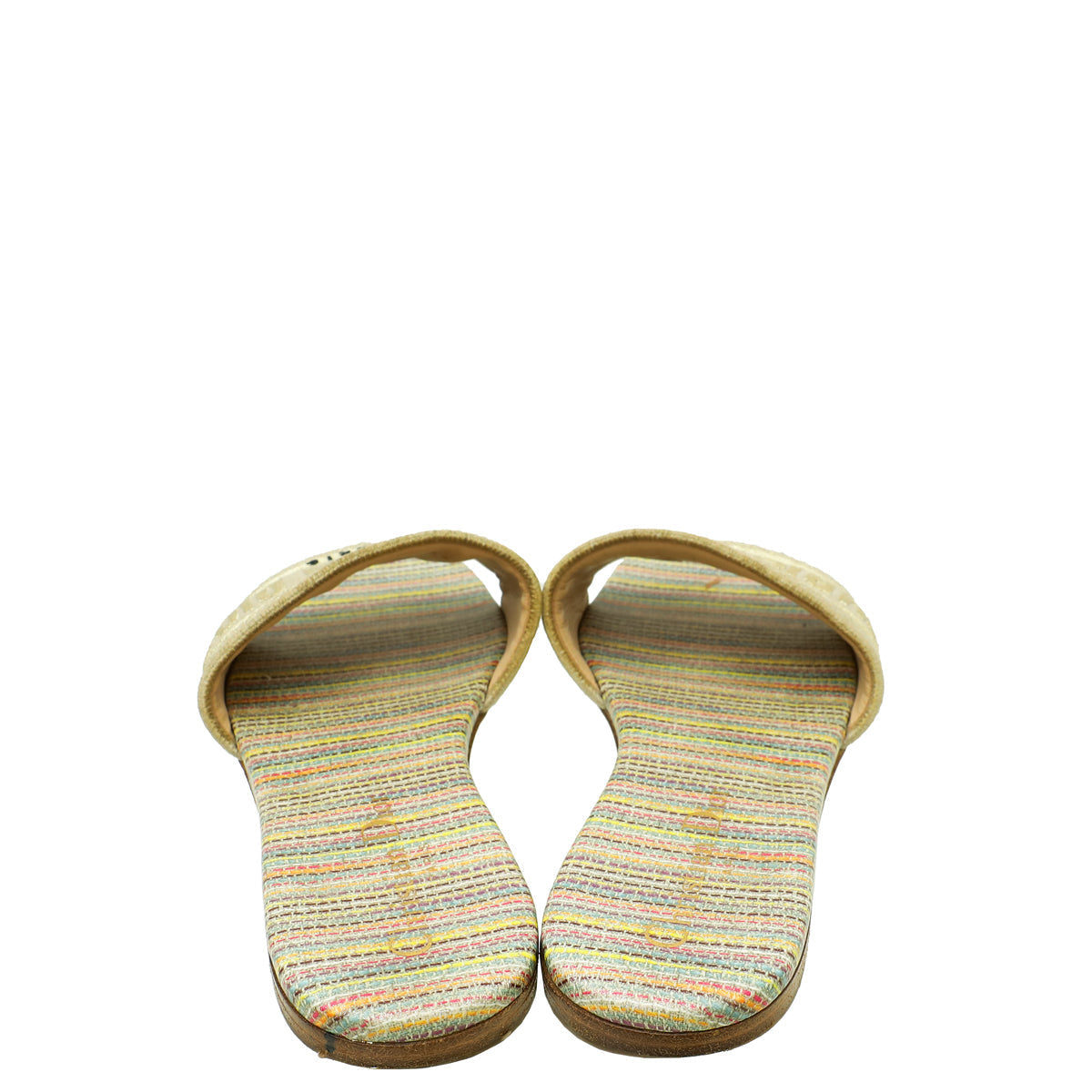 Christian Dior Metallic Multicolor Dway D-Romance Flat Mules 36