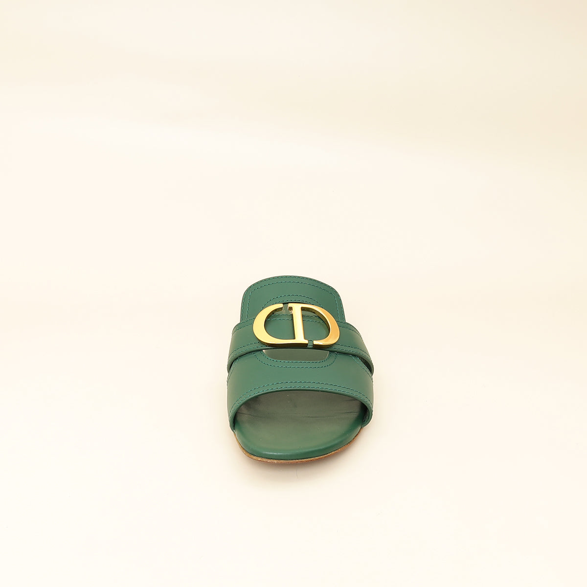 Christian Dior Leaf Green 30 Montaigne Slide Sandal 36