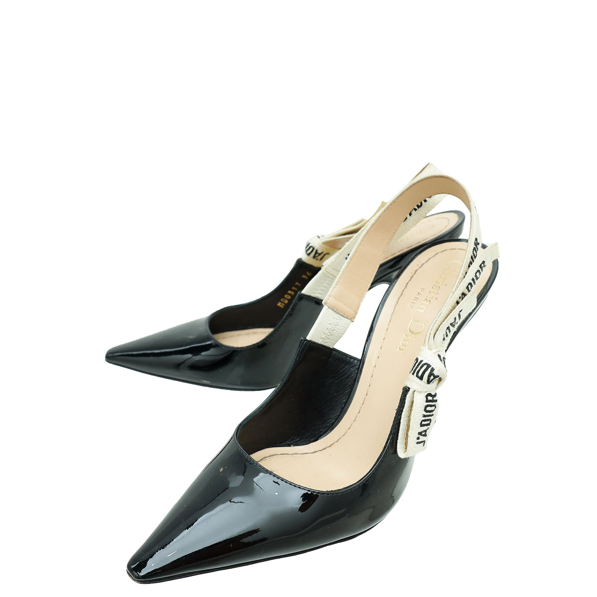 Christian Dior Black J'adior Slingback Pump 36
