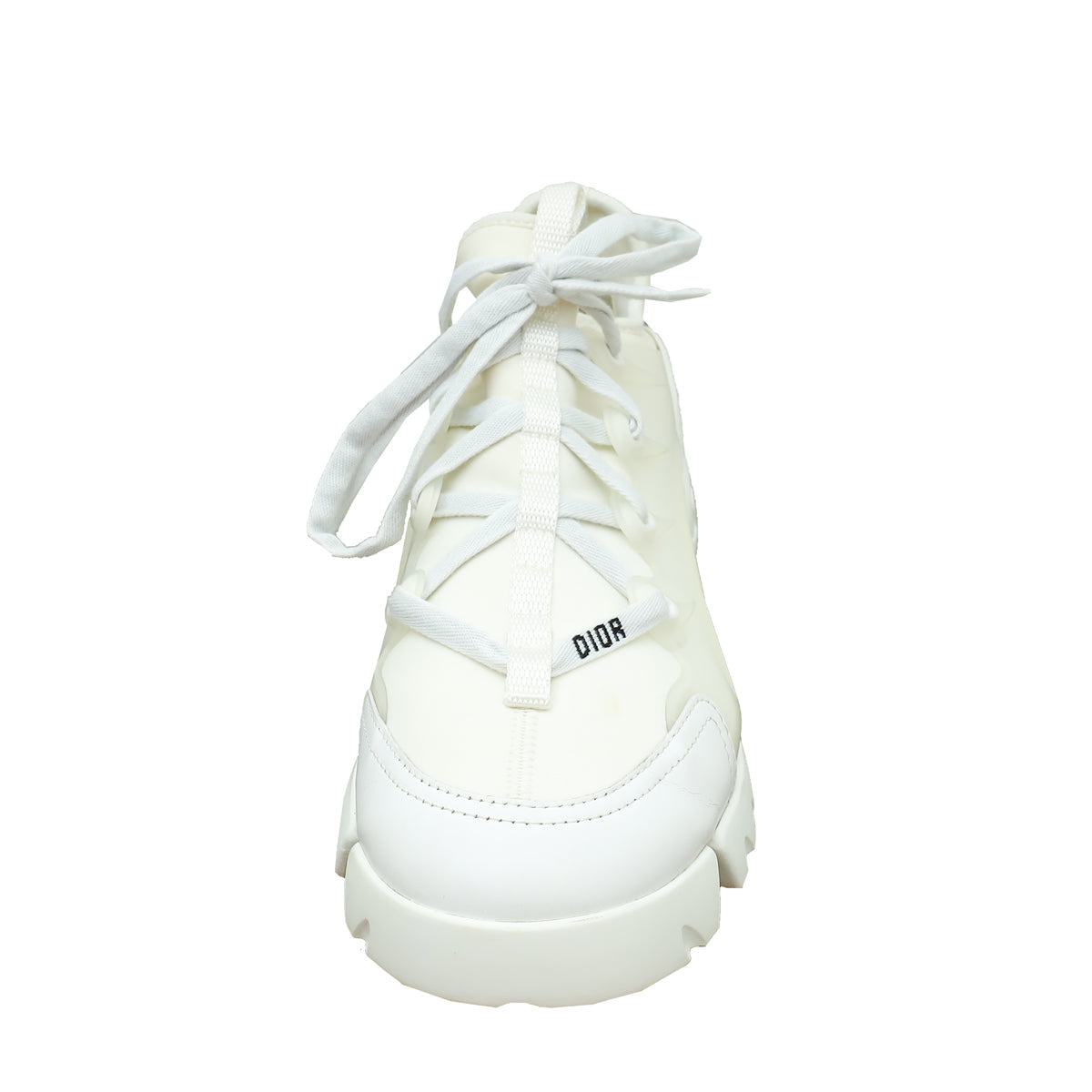 Christian Dior White D-Connect Technical Fabric Sneaker 38