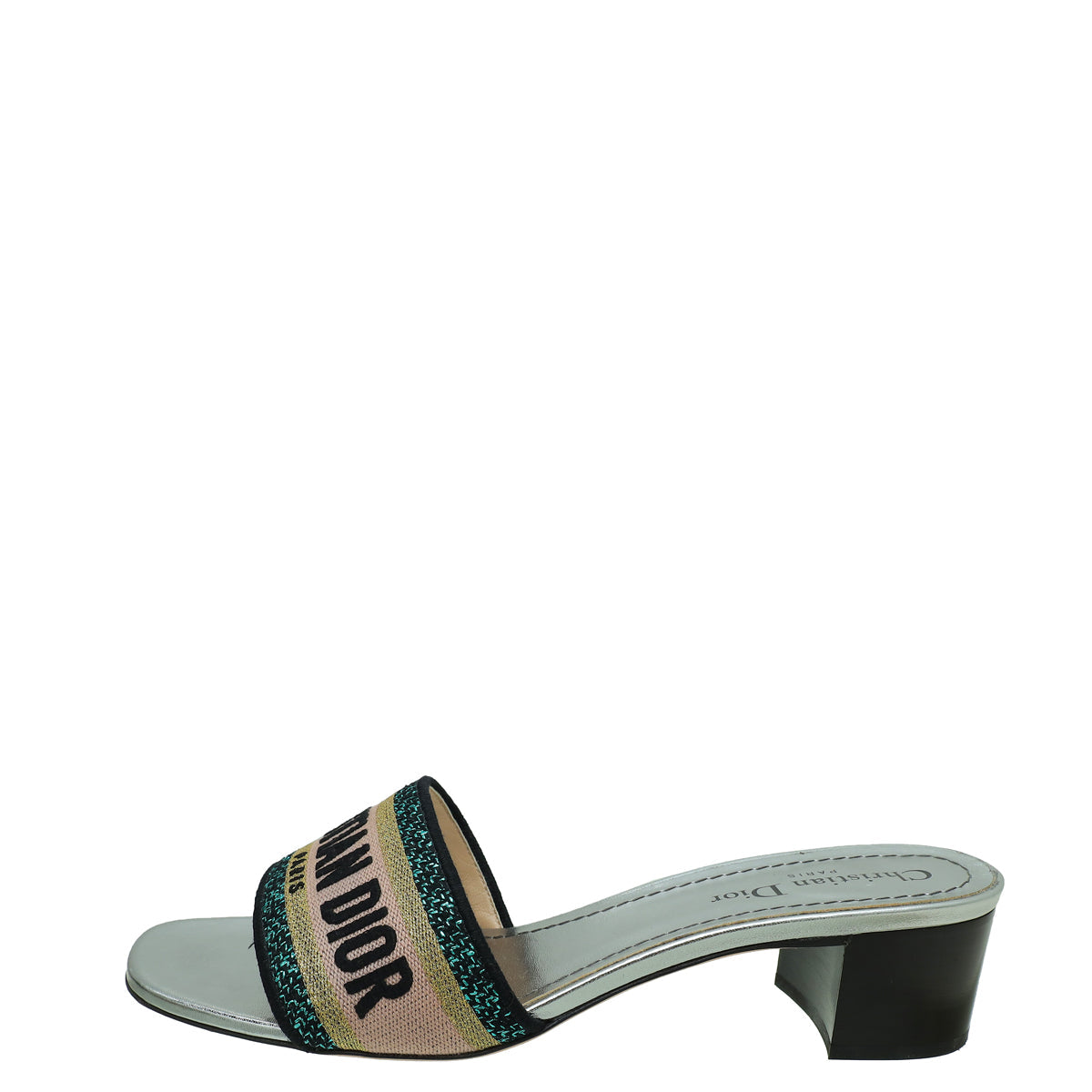 Christian Dior Multicolor Dway Embroidered Mules 39
