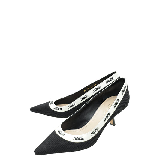 Christian Dior Black Technical Fabric J'Adior Pump 39
