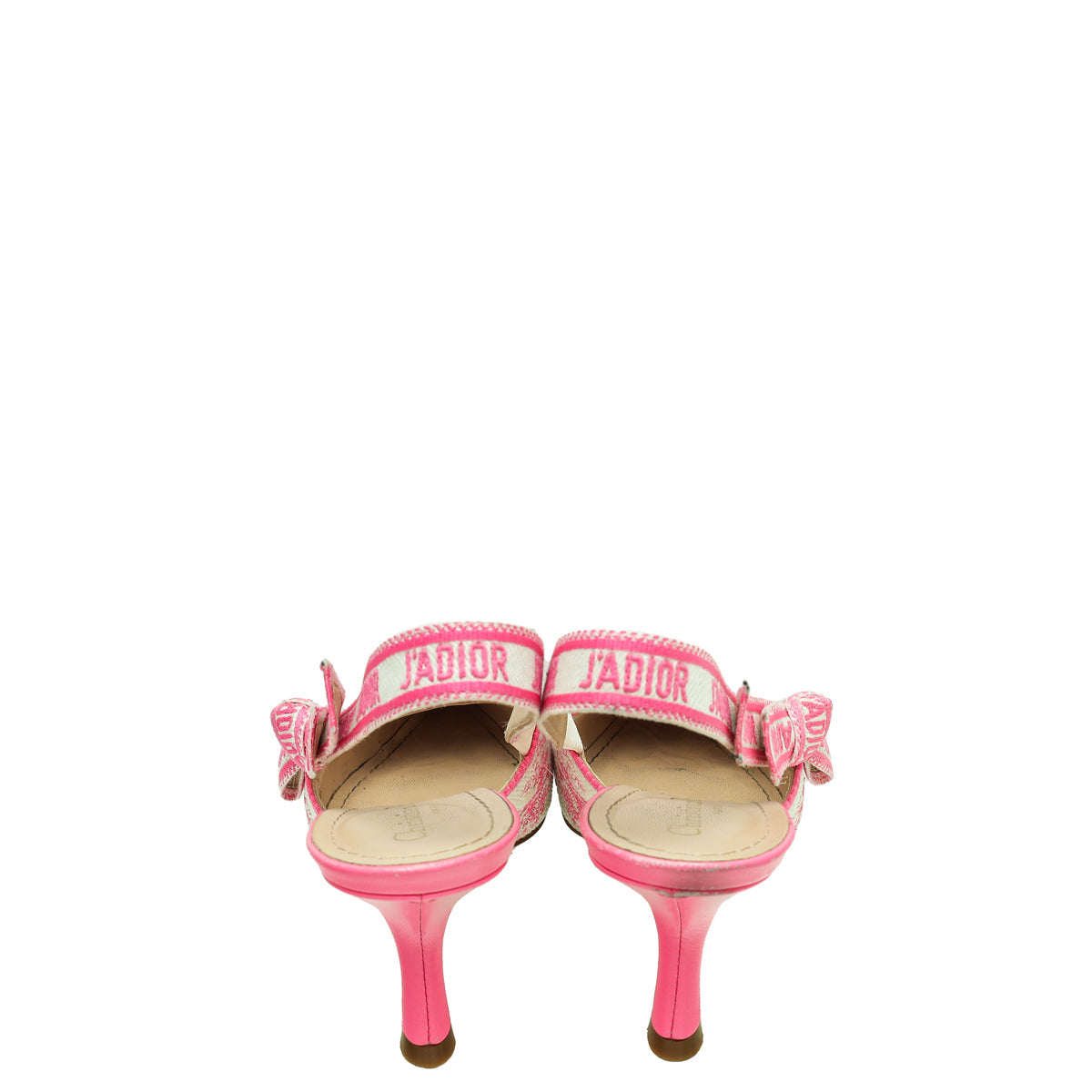 Christian Dior Bicolor Embroidered J'Adior Slingback Pump 39