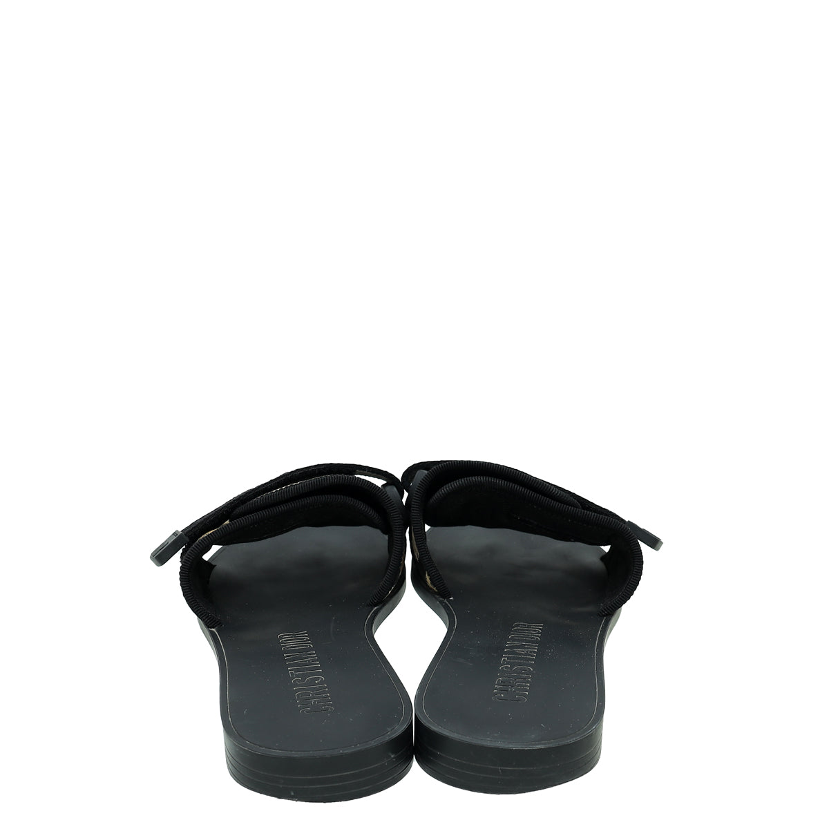 Christian Dior Bicolor Leopard Print Dio(r)evolution Flat Sandal 39