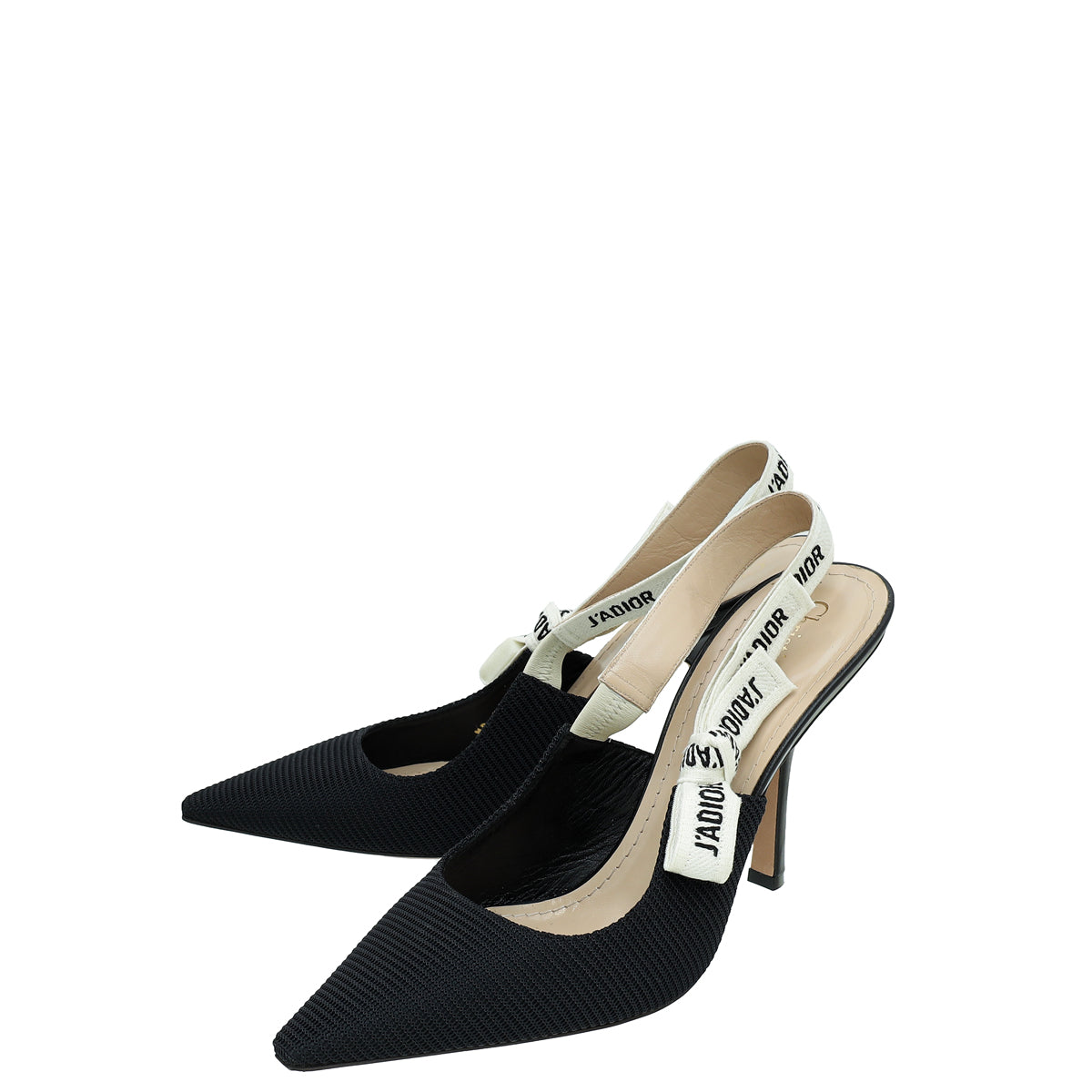 Christian Dior Black J'adior Technical Fabric Slingback Pump 41