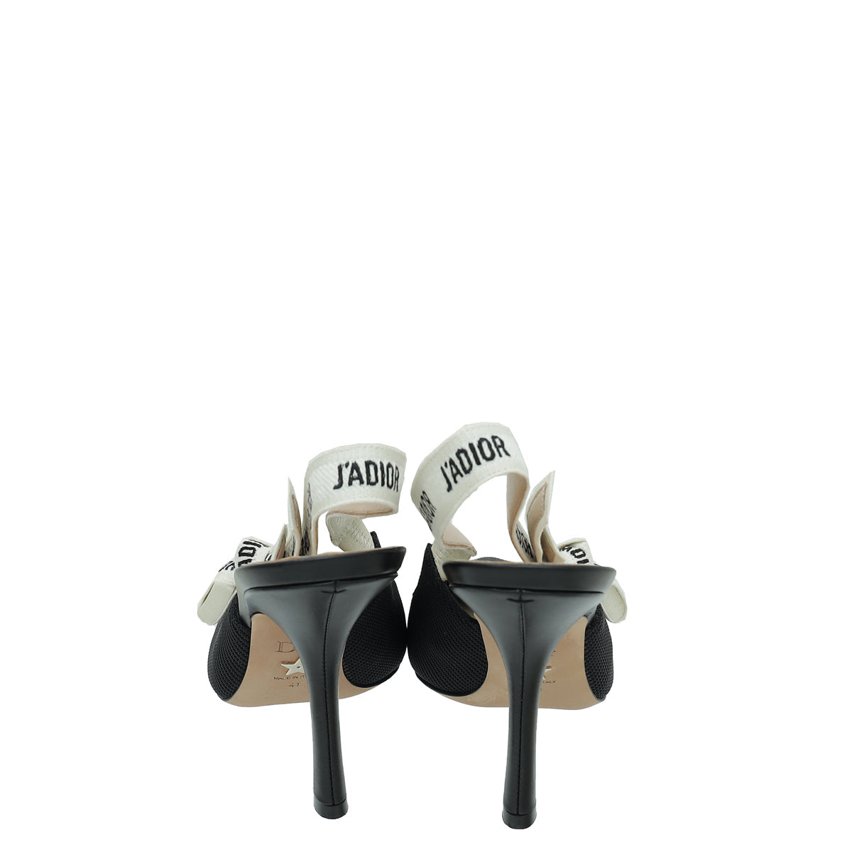 Christian Dior Black J'adior Technical Fabric Slingback Pump 41