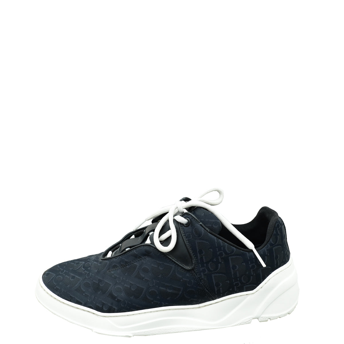 Christian Dior Bicolor Homme Oblique Nylon Lace Up Sneakers 42.5