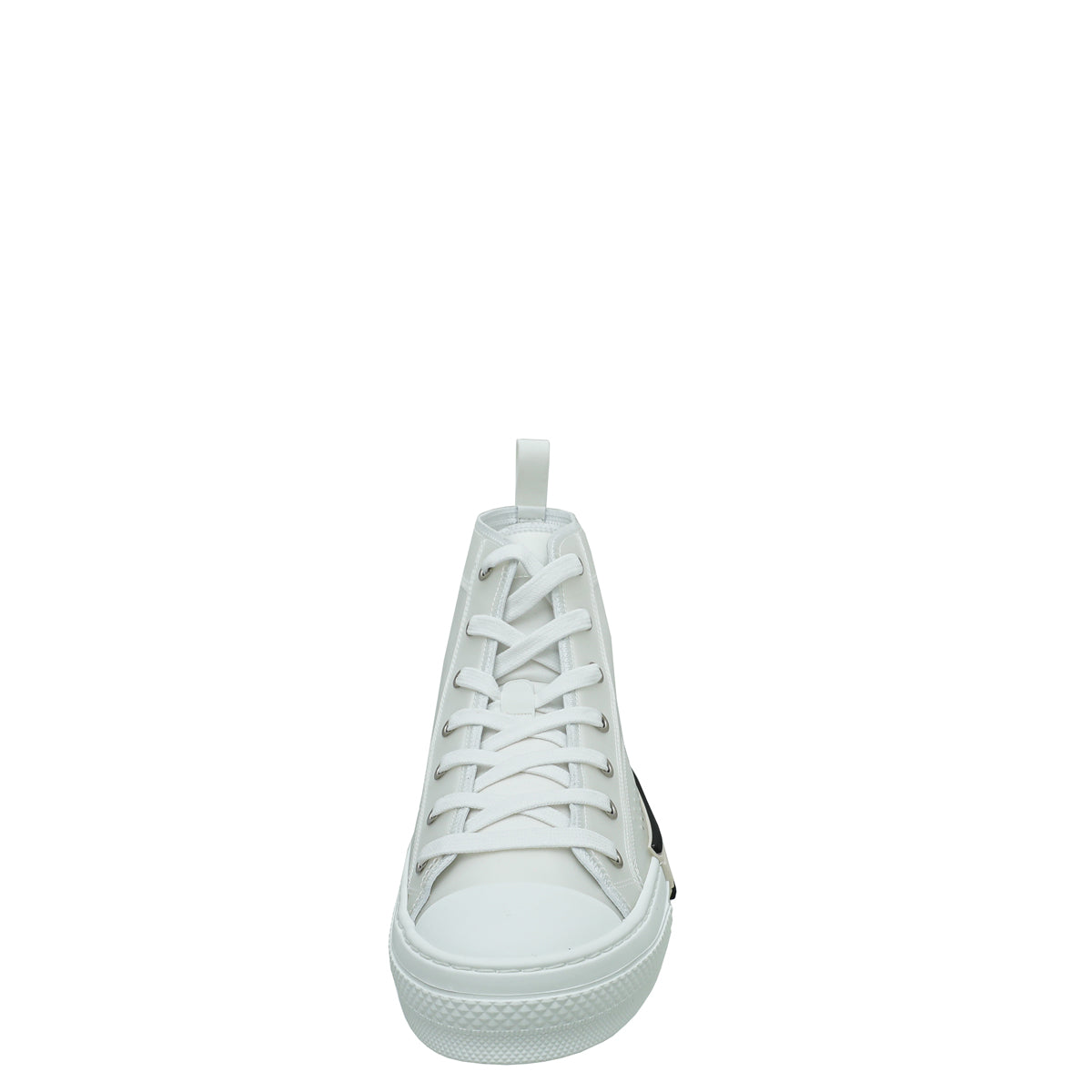 Christian Dior White B23 Canvas High Top Sneakers 42