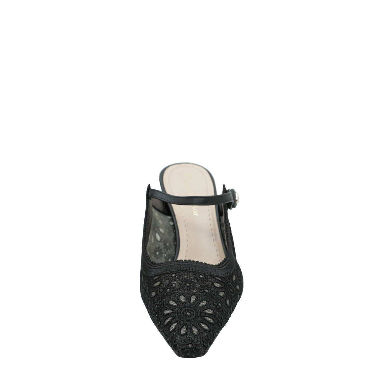 Christian Dior Black Capture Heeled Mules 37.5