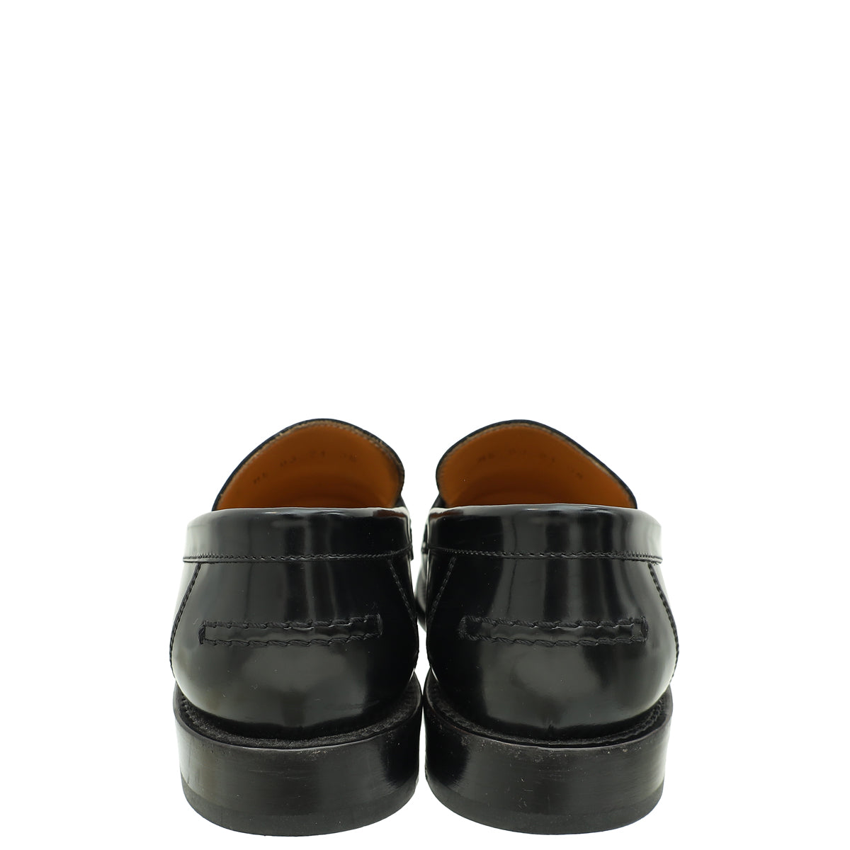 Christian Dior Black Brushed Code Loafers 38