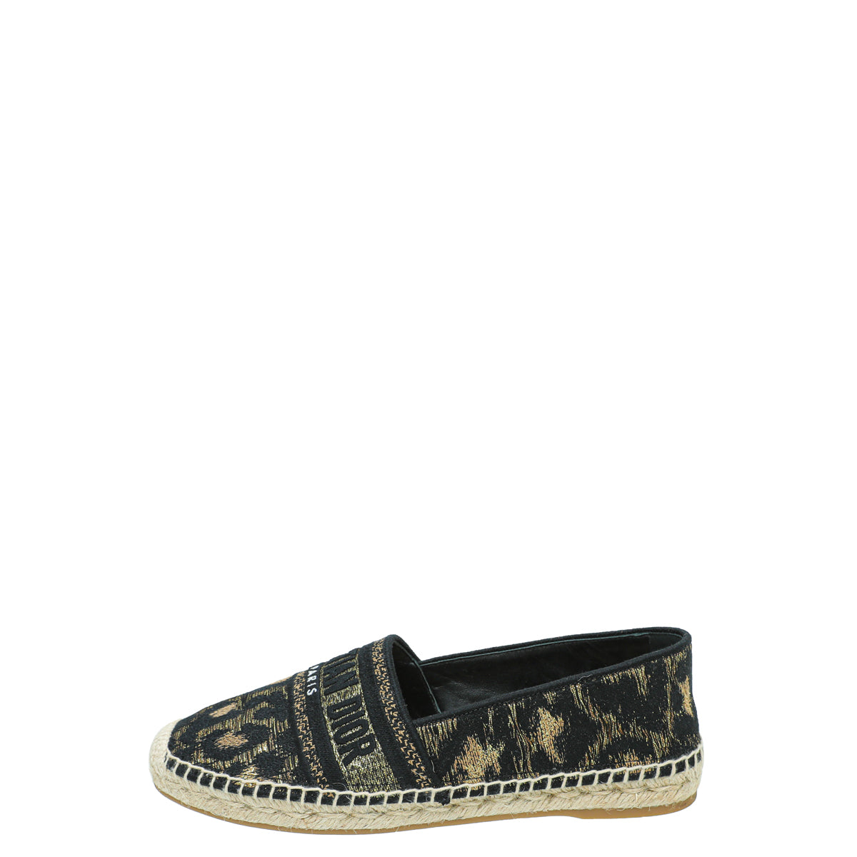 Christian Dior Bicolor Mizza Lurex Embroidered Granville Espadrille 39