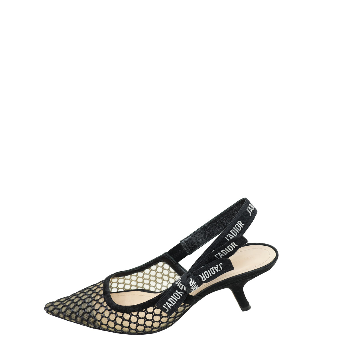 Christian Dior Black J'Adior Mesh Slingback 40