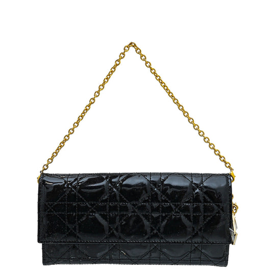 Christian Dior Black Lady Dior Rendezvous Wallet On Chain