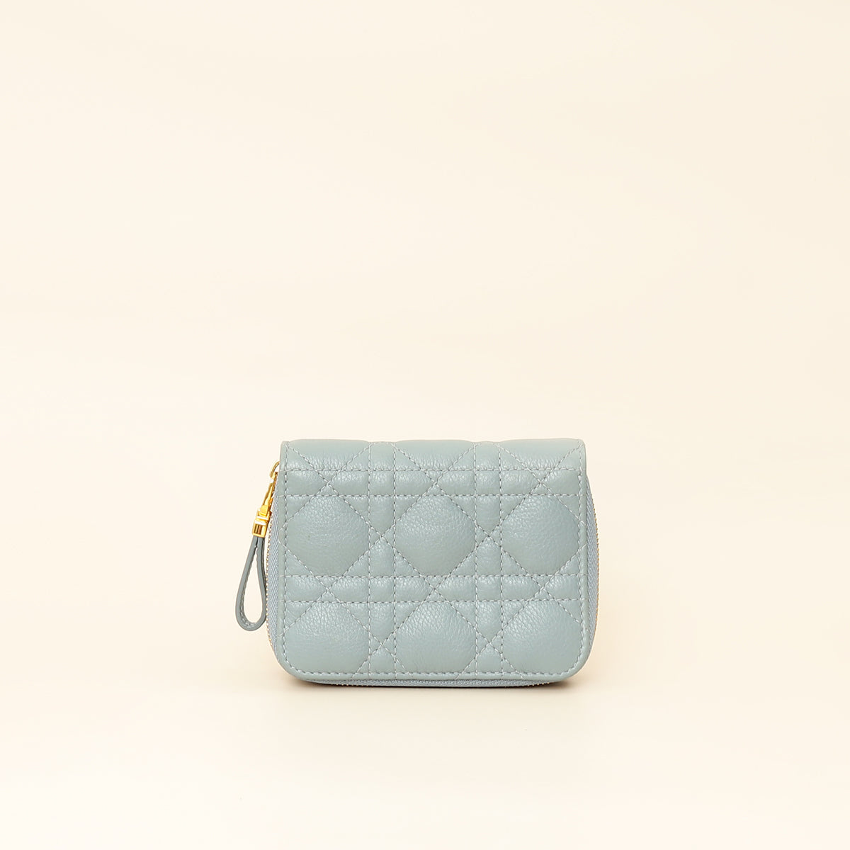 Christian Dior Cloud Blue Caro Scarlet Wallet